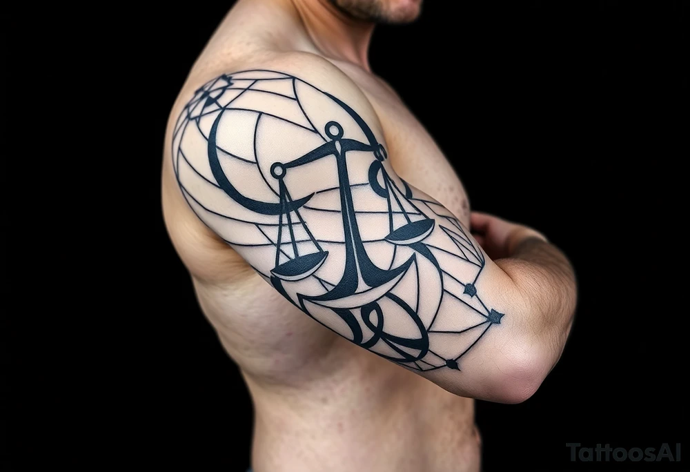 Computer code software developer, father of 6, masculine , strength, overcome, Libra, tattoo idea