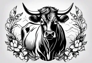 cow tattoo idea