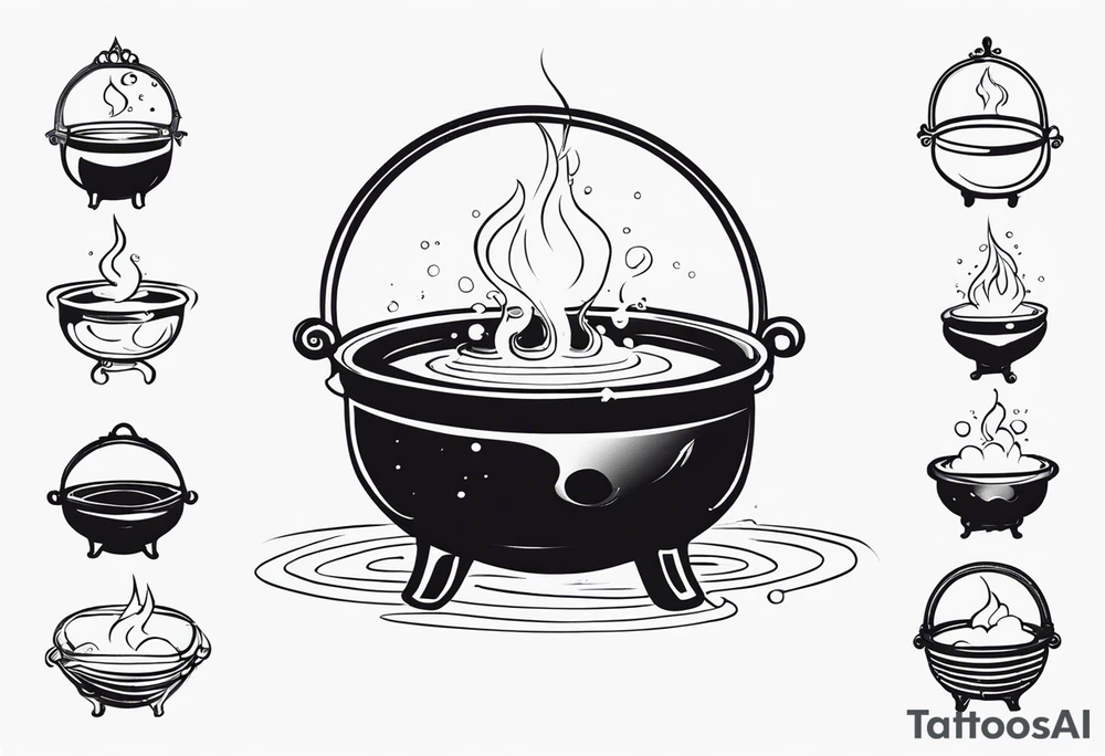 Bubbling Cauldron tattoo idea