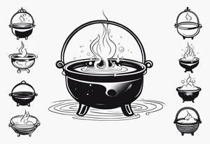 Bubbling Cauldron tattoo idea