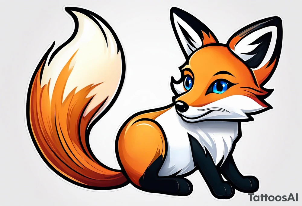 full fox look at the star tattoo idea