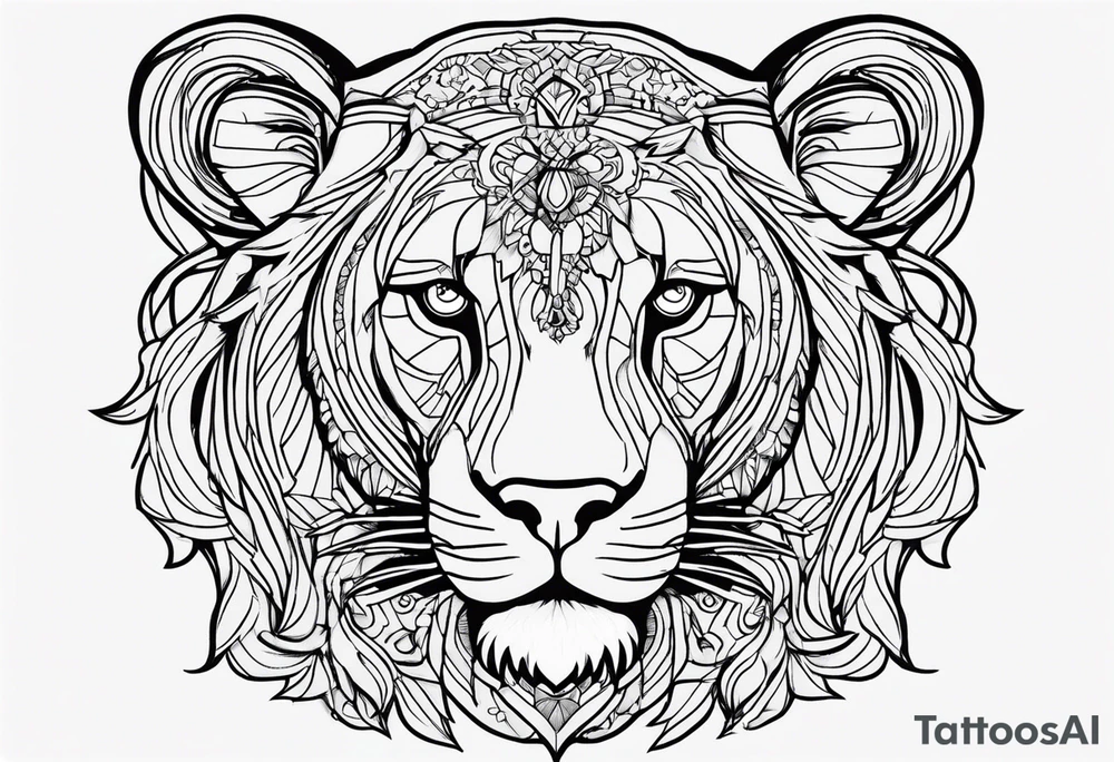 Sad,leo tattoo idea