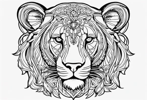 Sad,leo tattoo idea