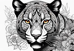 puma stalking tattoo idea