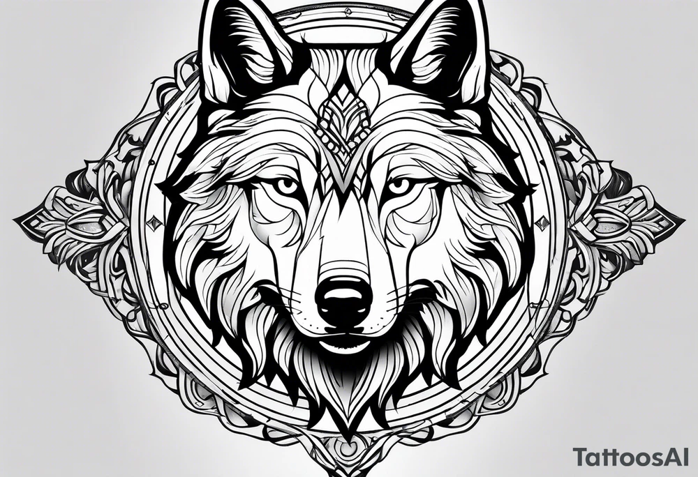 Wolf tattoo idea