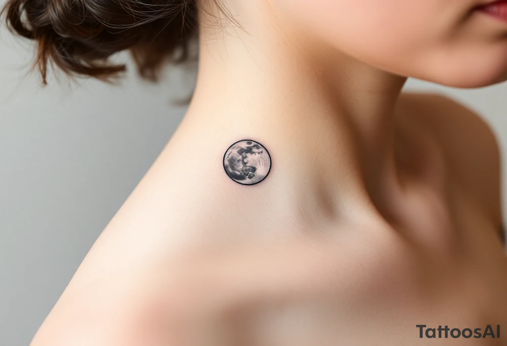 The moon tattoo idea