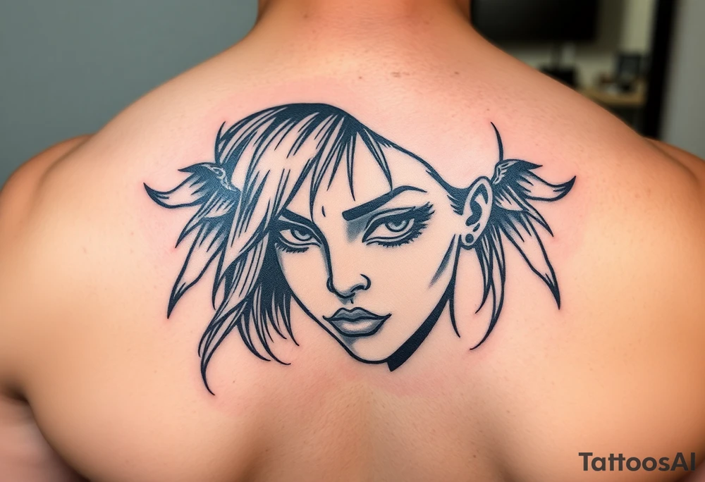 Gangsta sadgirl tattoo idea