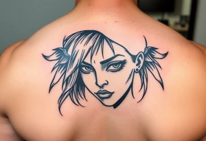 Gangsta sadgirl tattoo idea