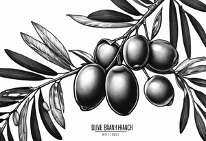 Olive branch tattoo idea