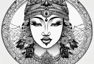 Create minimalistic tatoo symbolising freedom to live anywhere in the world. It should be peaceful and respectful. tattoo idea