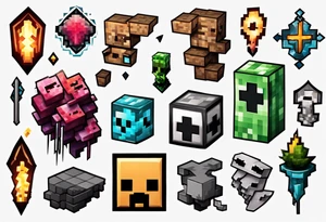 Minecraft tattoo idea