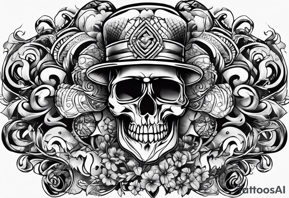 Rock a billy tattoo idea