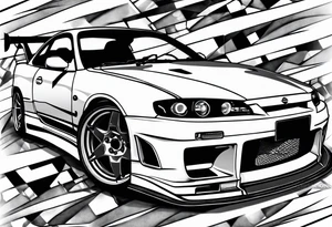 Nissan silvia S15 tattoo idea