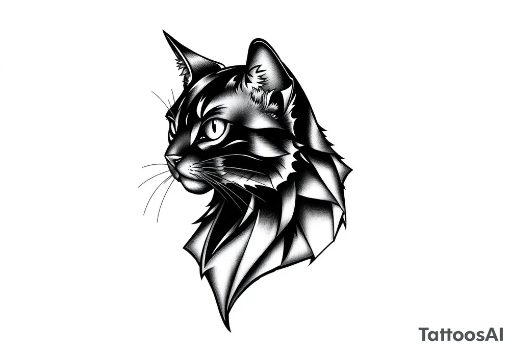 Black Cat tattoo idea