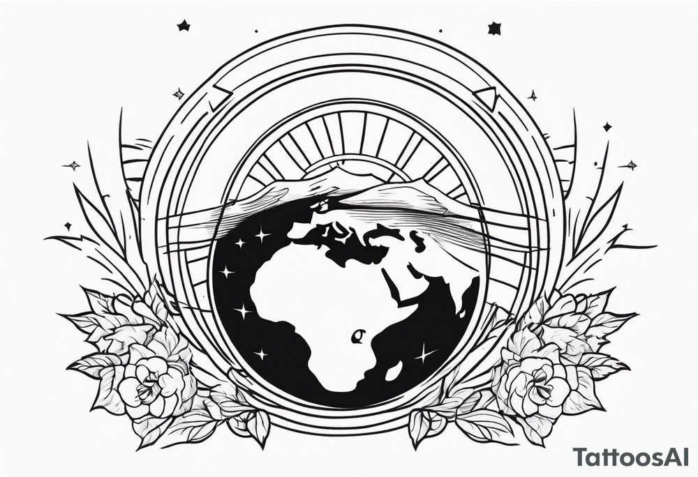 earth



old school vintage simple traditional design 



bold color simple tattoo idea