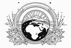 earth



old school vintage simple traditional design 



bold color simple tattoo idea