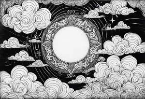 2006 ,clouds, cross Capricorn tattoo idea