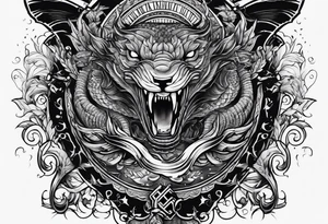Leviathan forearm tattoo tattoo idea