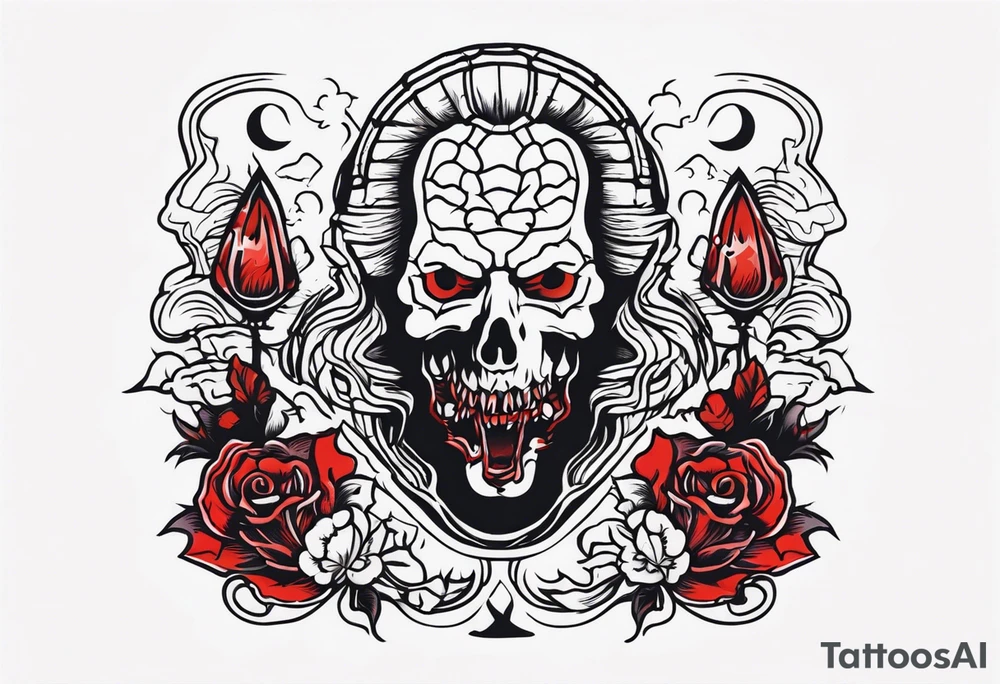 Original horror tattoo idea