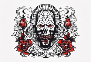 Original horror tattoo idea