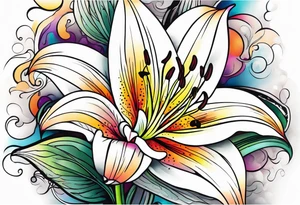 lily  flower tattoo idea