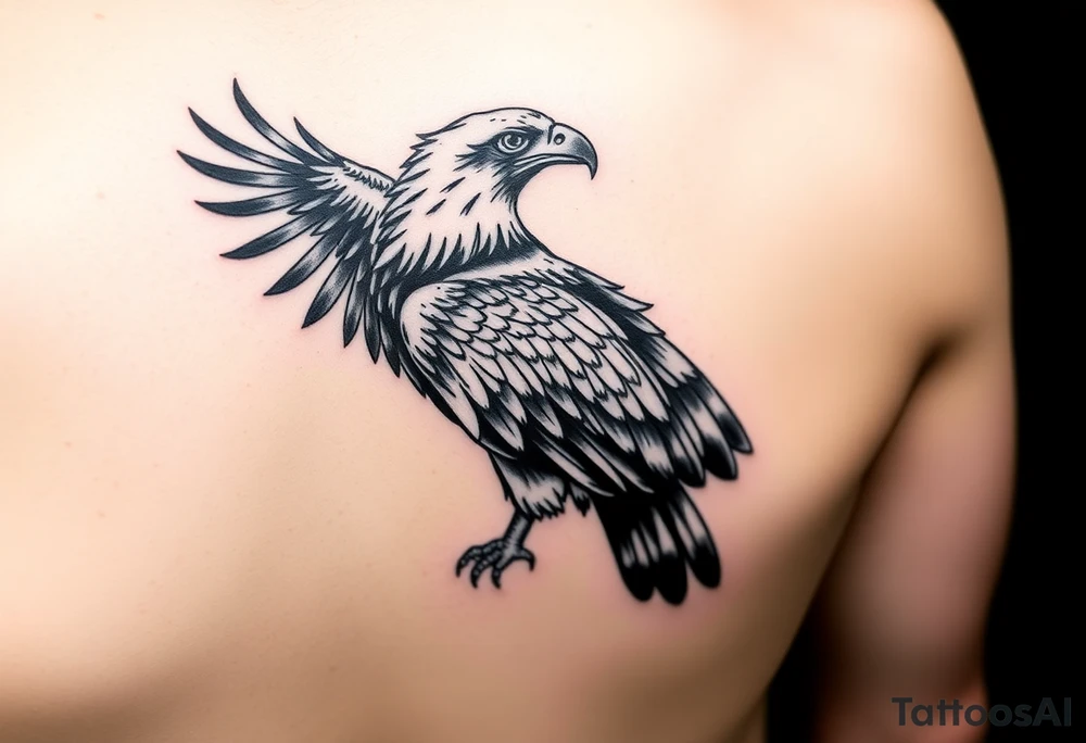 Wedge tailed eagle watercolour tattoo idea