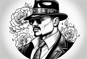 Gangster cartoon tattoo idea
