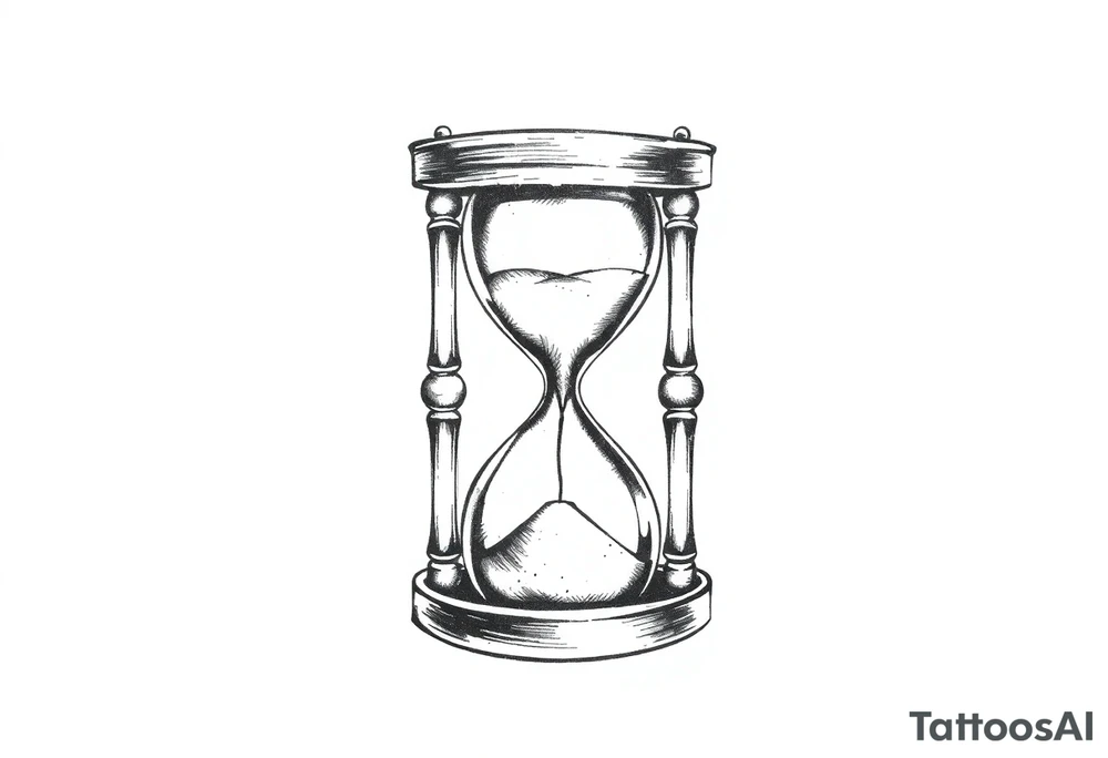 Hour glass tattoo idea
