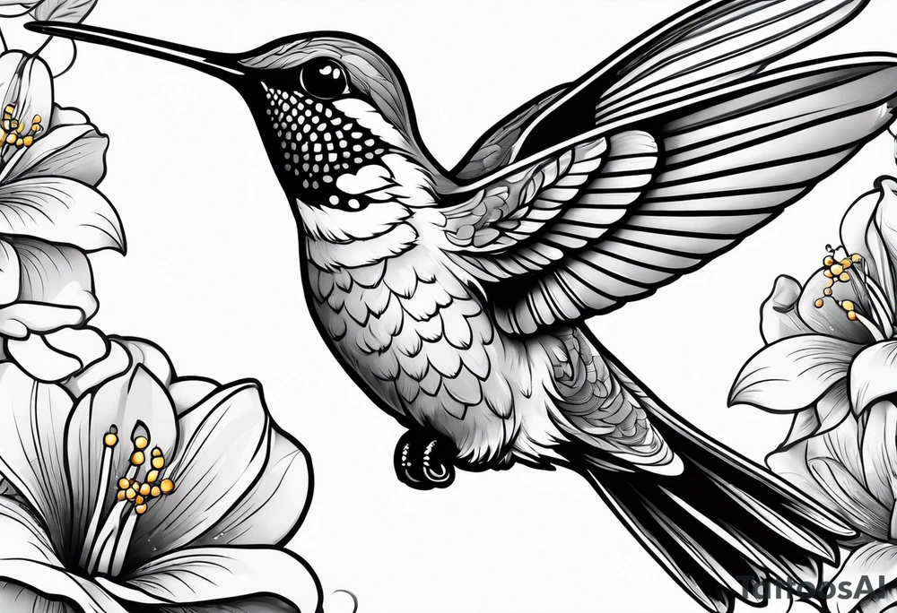 hummingbird tattoo idea