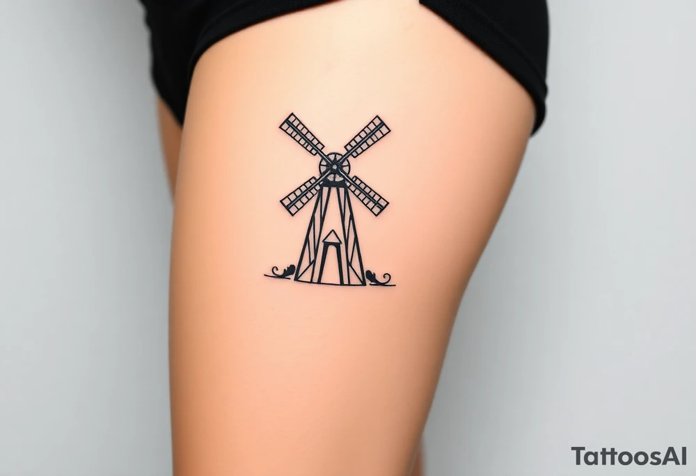 Windmill tattoo idea