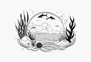 Sea themed tattoo idea