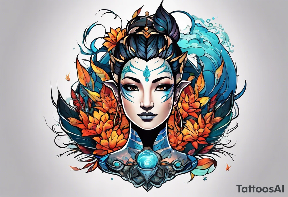 The avatar elements tattoo idea