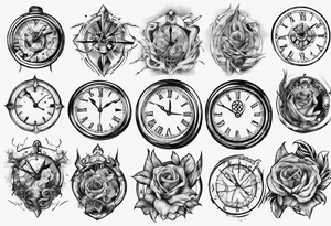 reloj de arena tattoo idea