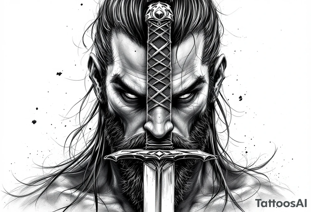Sword katana tattoo idea