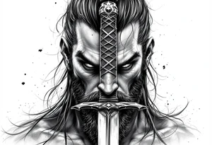 Sword katana tattoo idea