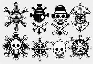symbol one piece tattoo idea