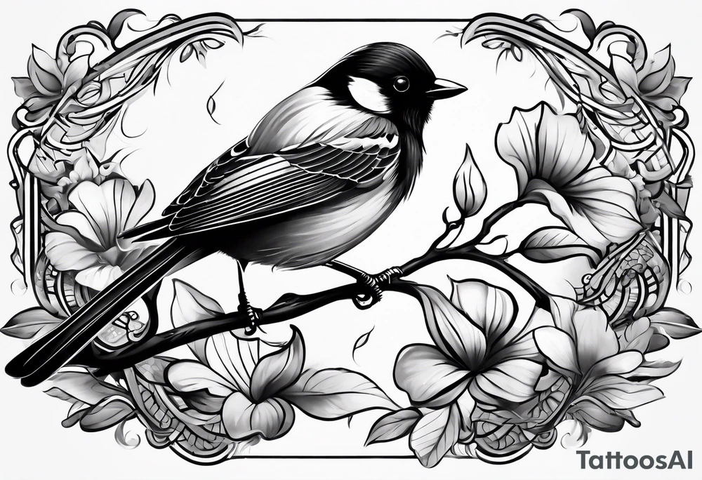 small bird few detail as possible tattoo idea