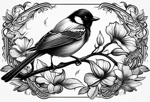 small bird few detail as possible tattoo idea