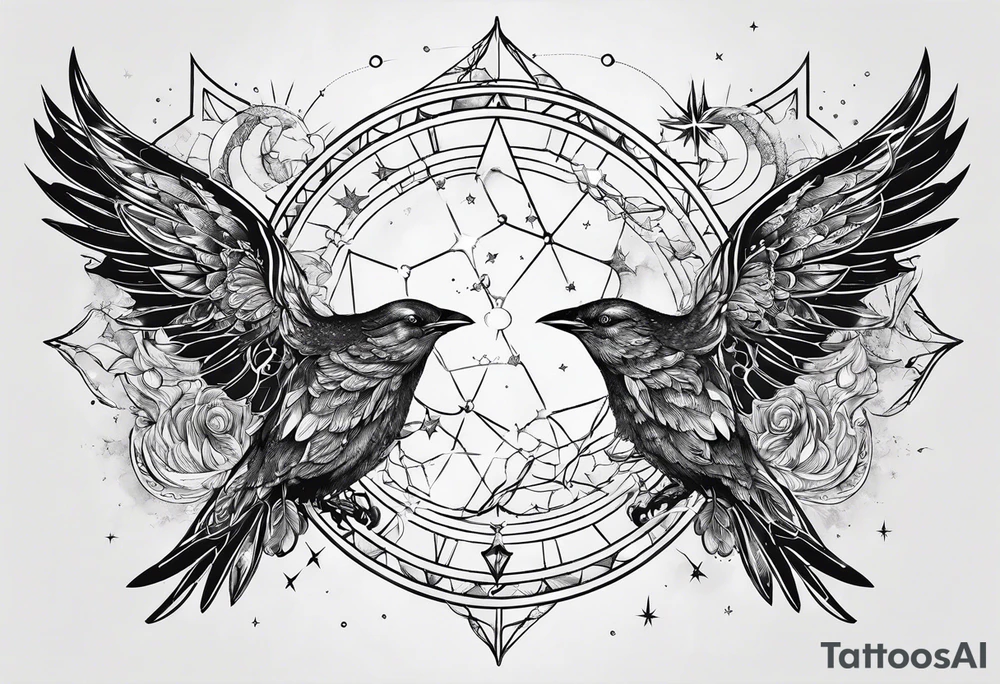 Friendship constellation tattoo tattoo idea