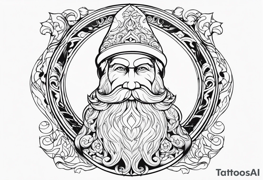 santa tattoo idea
