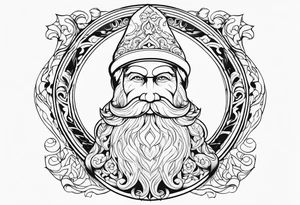 santa tattoo idea