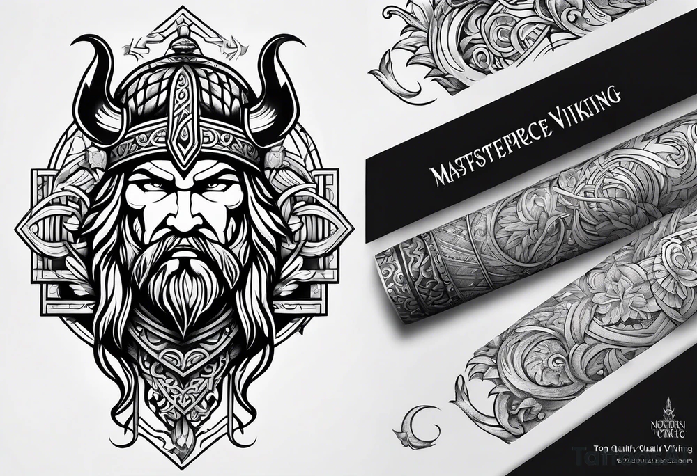 northern viking style tattoo idea