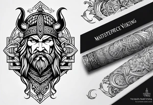 northern viking style tattoo idea