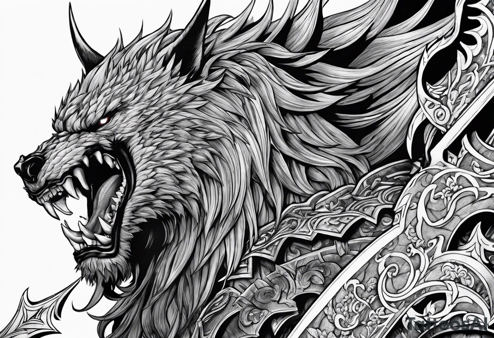 Gaiseric from the manga Berserk by Kentaro Miura tattoo idea