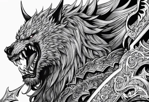 Gaiseric from the manga Berserk by Kentaro Miura tattoo idea