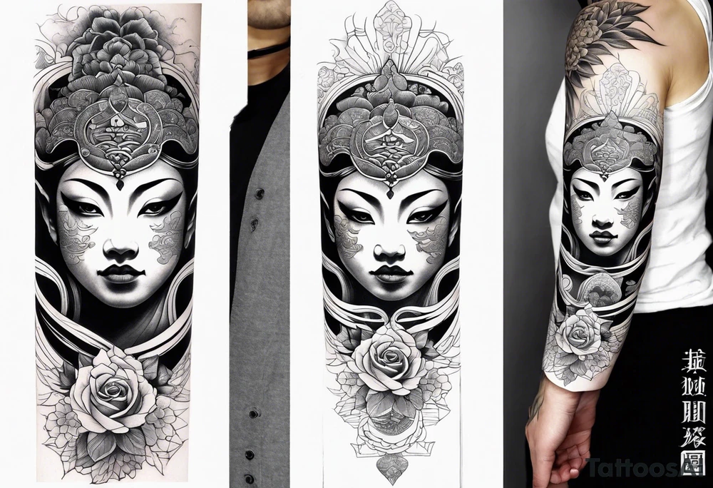 Reincarnation long forearm tattoo tattoo idea