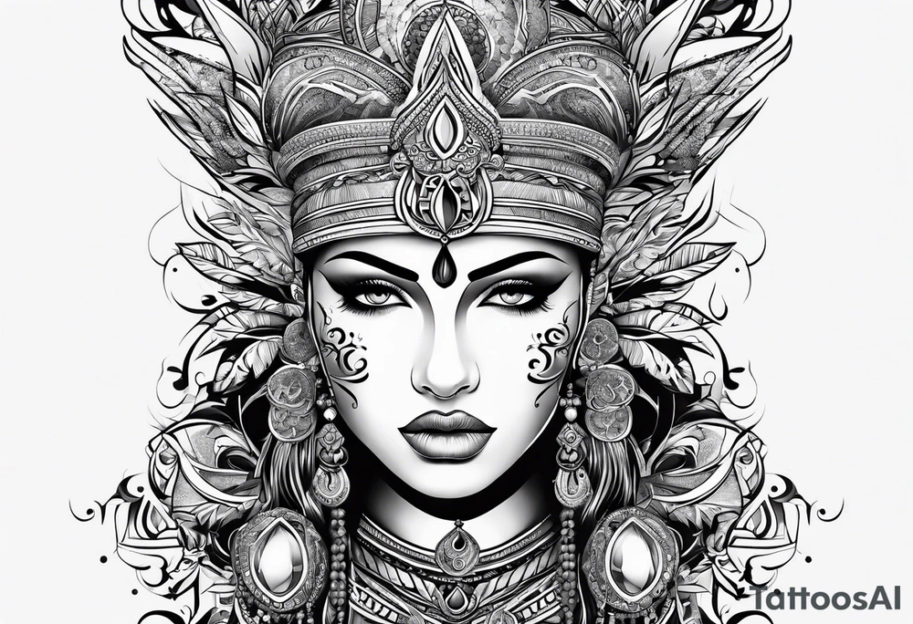 Masoud name design tattoo idea