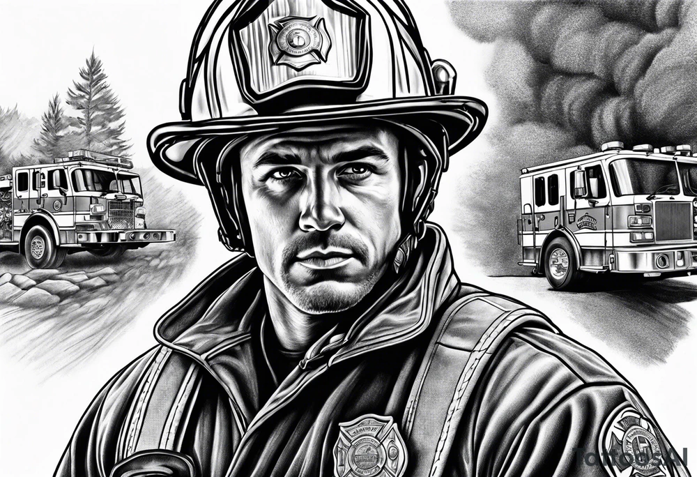 Firefighter tattoo idea