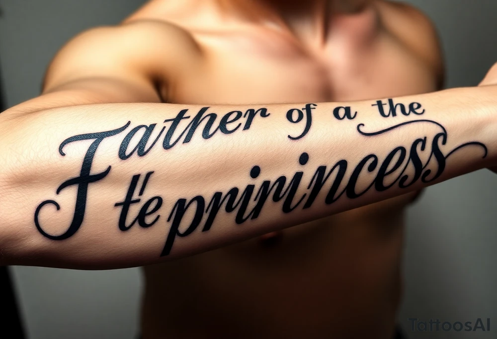 Father of the princess tattoo idea