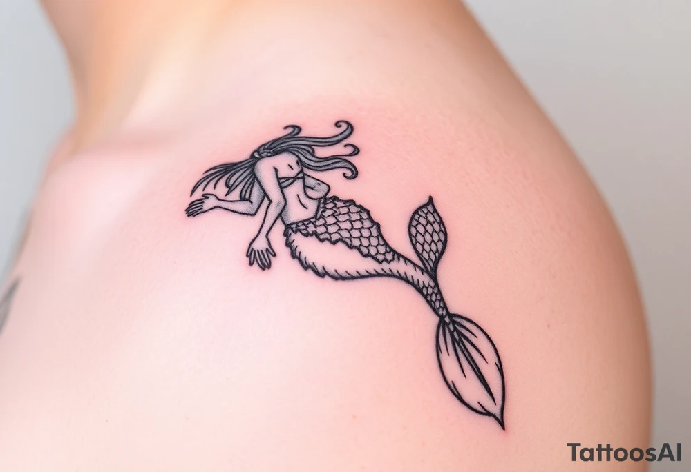 mermaid tattoo tattoo idea